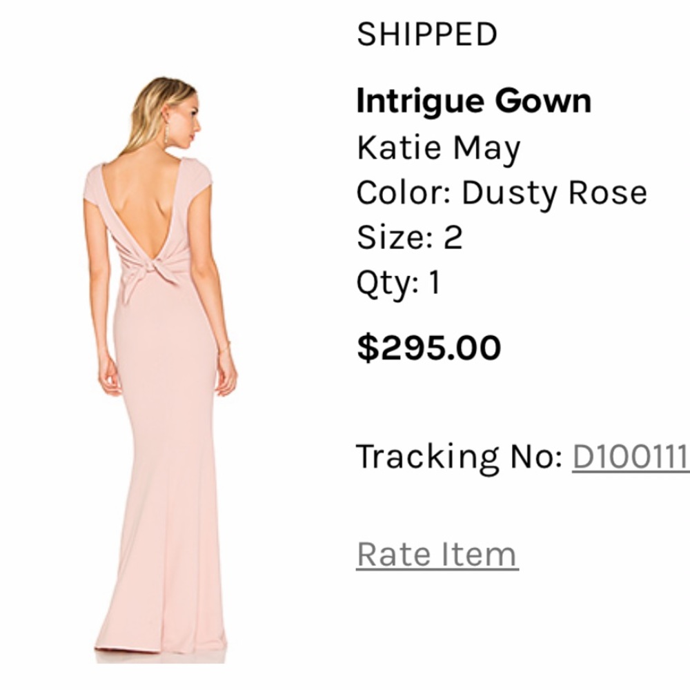 REVOLVE Katie May dusty rose gown